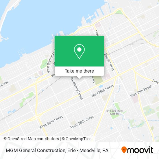 MGM General Construction map