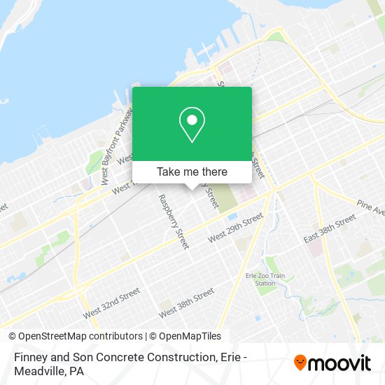 Mapa de Finney and Son Concrete Construction