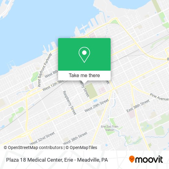 Plaza 18 Medical Center map