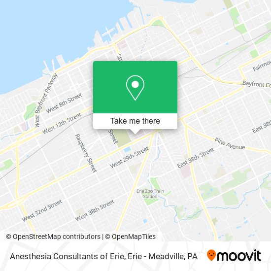 Anesthesia Consultants of Erie map