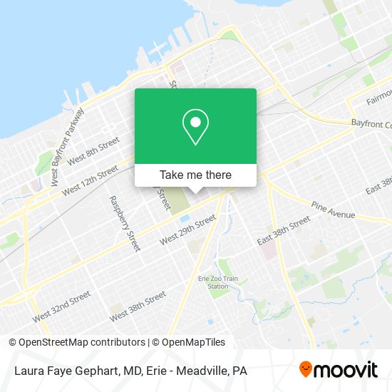 Laura Faye Gephart, MD map