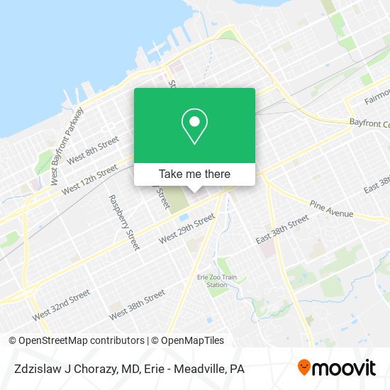 Zdzislaw J Chorazy, MD map