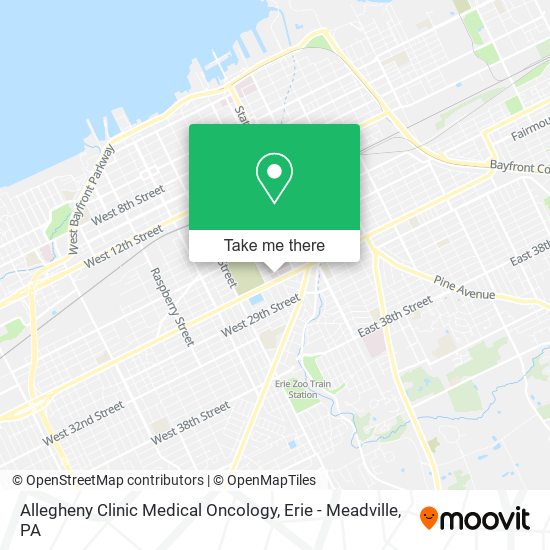 Allegheny Clinic Medical Oncology map