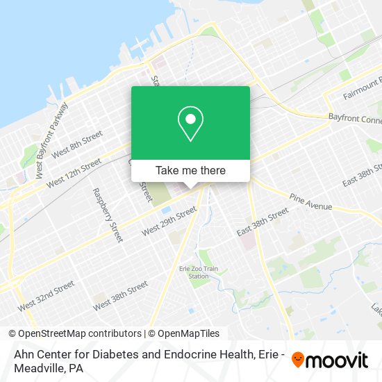 Ahn Center for Diabetes and Endocrine Health map