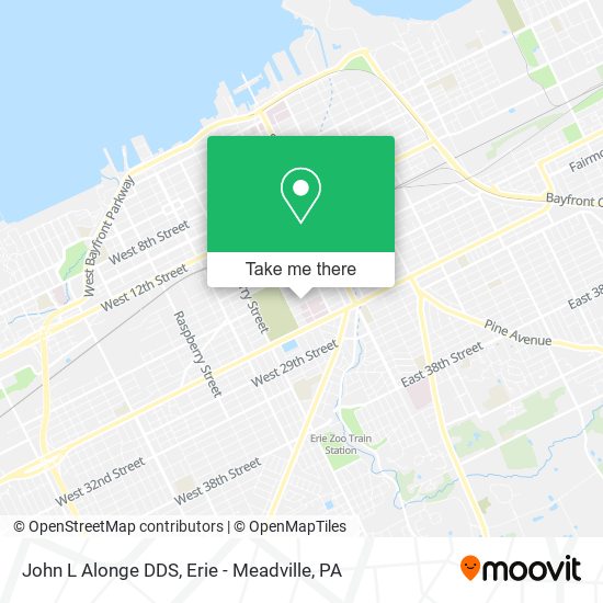 John L Alonge DDS map