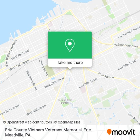 Erie County Vietnam Veterans Memorial map