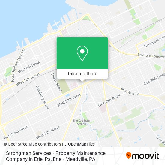 Strongman Services - Property Maintenance Company in Erie, Pa map