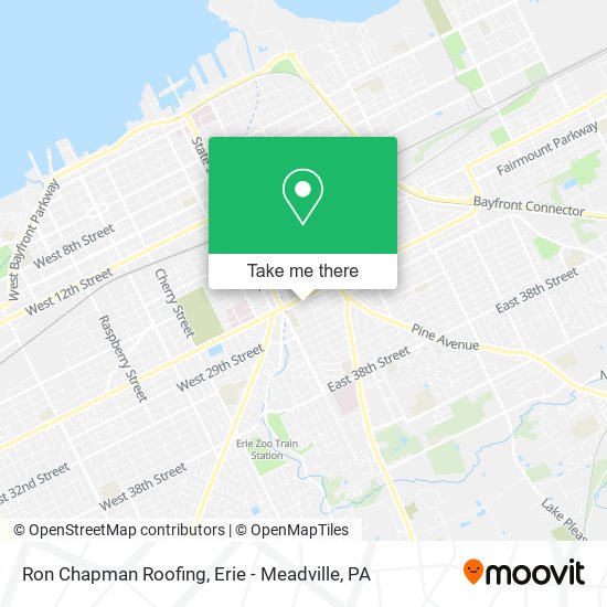 Ron Chapman Roofing map