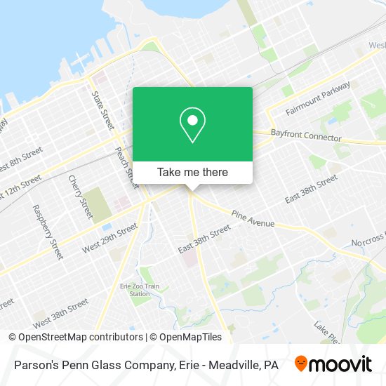 Mapa de Parson's Penn Glass Company