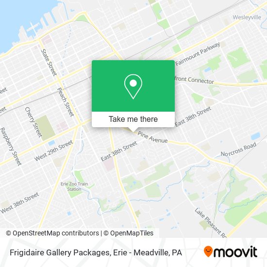 Frigidaire Gallery Packages map
