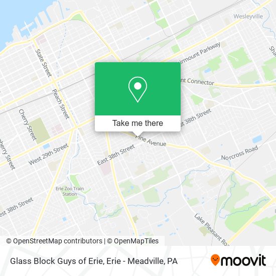 Glass Block Guys of Erie map