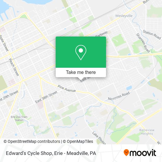 Mapa de Edward's Cycle Shop