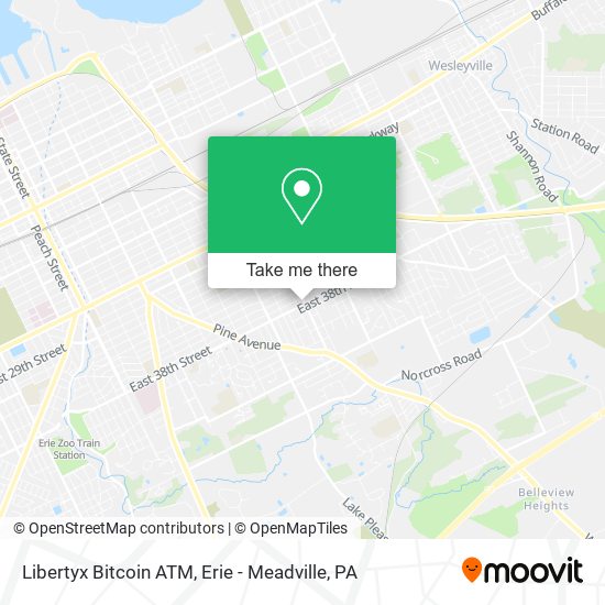 Mapa de Libertyx Bitcoin ATM
