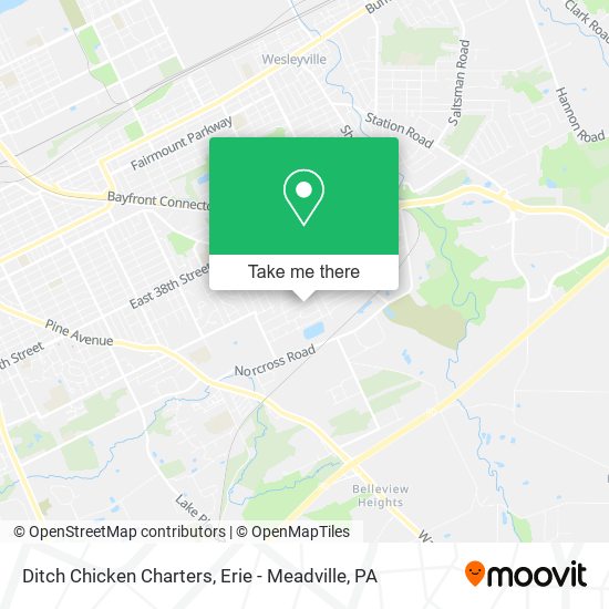 Ditch Chicken Charters map
