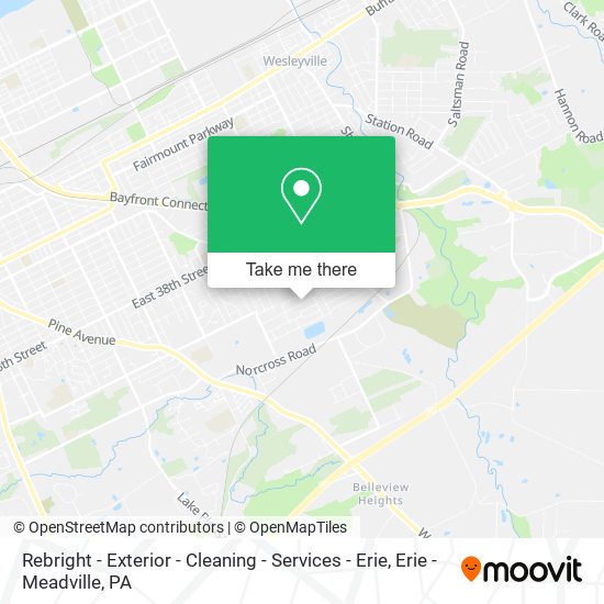 Rebright - Exterior - Cleaning - Services - Erie map