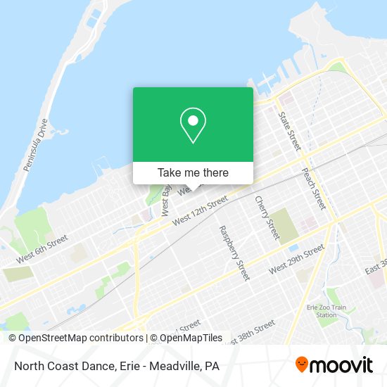 North Coast Dance map
