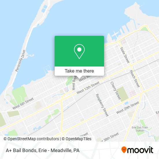 Mapa de A+ Bail Bonds