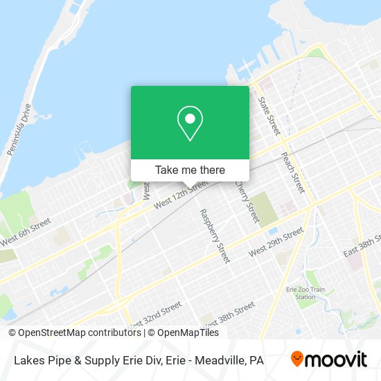 Mapa de Lakes Pipe & Supply Erie Div