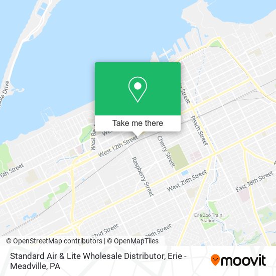 Standard Air & Lite Wholesale Distributor map