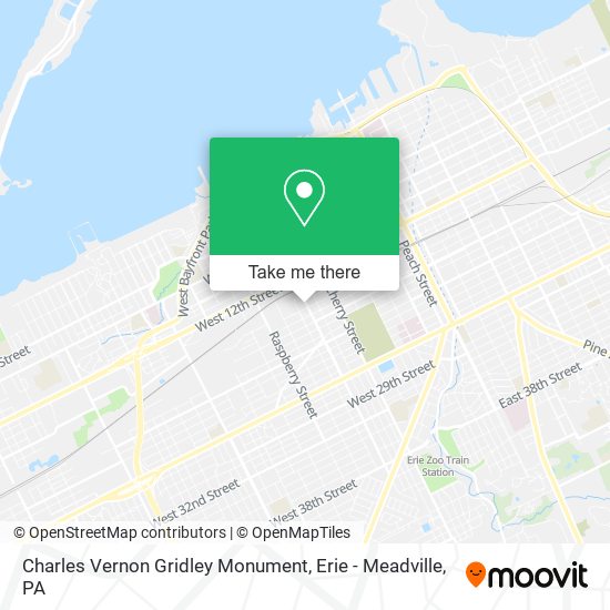 Mapa de Charles Vernon Gridley Monument