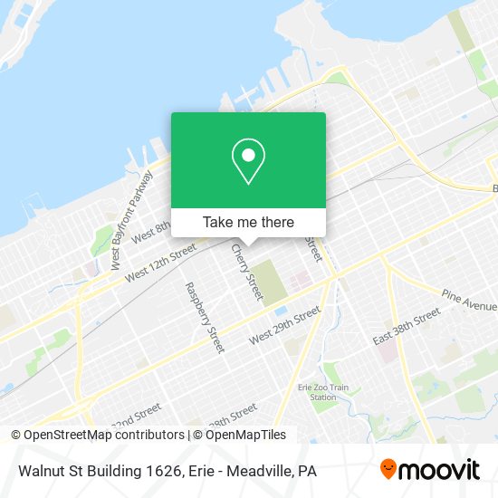 Walnut St Building 1626 map