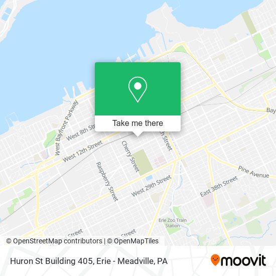Huron St Building 405 map