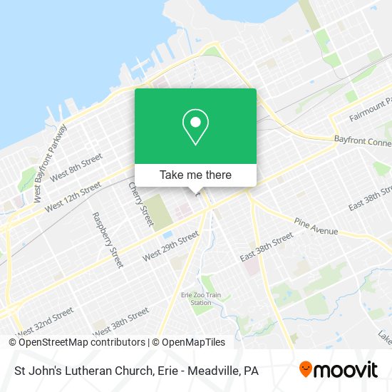 St John's Lutheran Church map