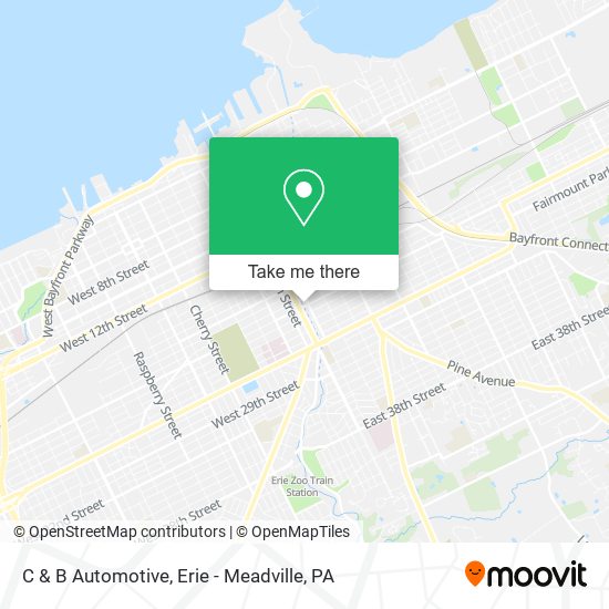 C & B Automotive map