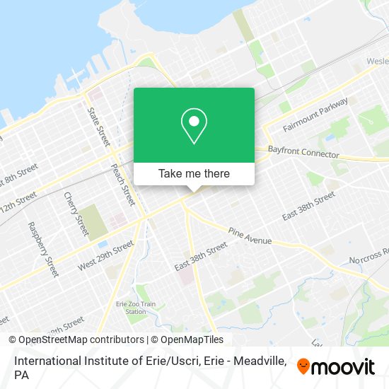 International Institute of Erie / Uscri map