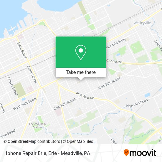 Mapa de Iphone Repair Erie