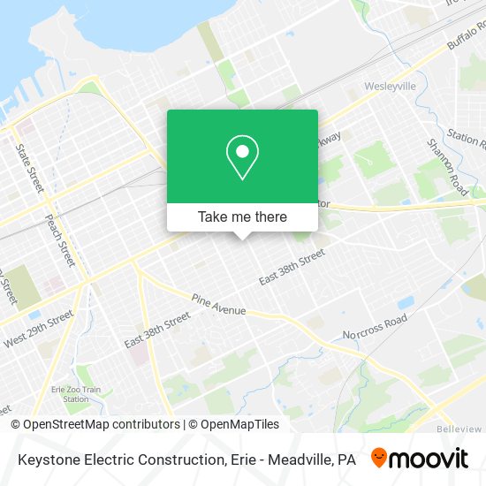 Keystone Electric Construction map