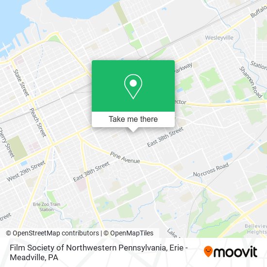 Film Society of Northwestern Pennsylvania map