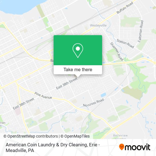American Coin Laundry & Dry Cleaning map