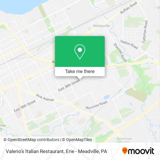 Valerio's Italian Restaurant map