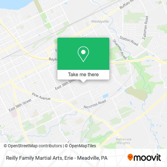 Reilly Family Martial Arts map