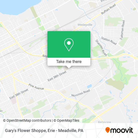 Gary's Flower Shoppe map