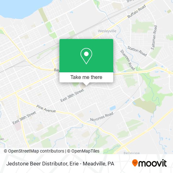 Jedstone Beer Distributor map