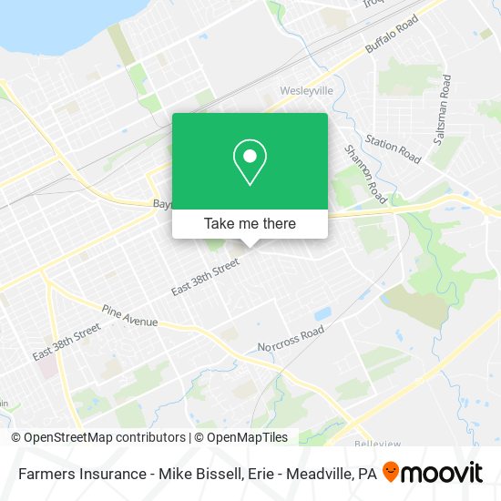 Farmers Insurance - Mike Bissell map
