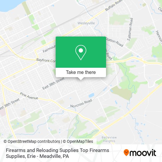 Mapa de Firearms and Reloading Supplies Top Firearms Supplies