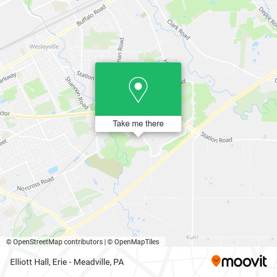 Elliott Hall map