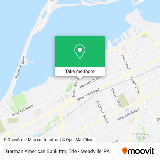 German American Bank Itm map