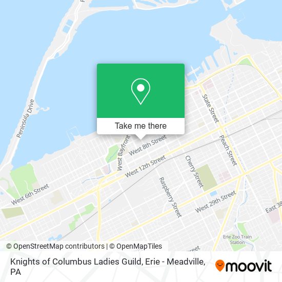 Knights of Columbus Ladies Guild map