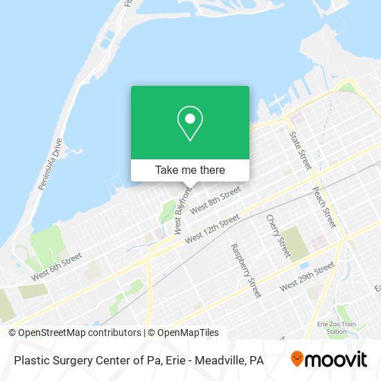 Plastic Surgery Center of Pa map