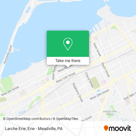 Mapa de Larche Erie