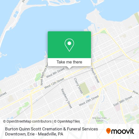 Burton Quinn Scott Cremation & Funeral Services Downtown map