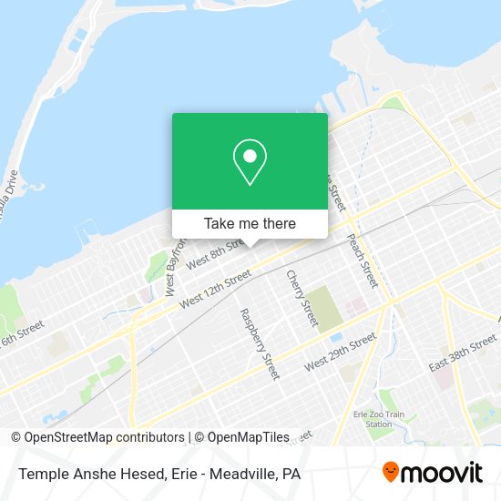 Temple Anshe Hesed map