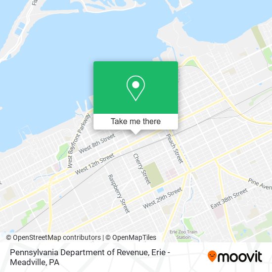 Pennsylvania Department of Revenue map