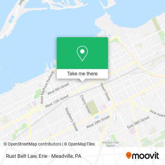Mapa de Rust Belt Law