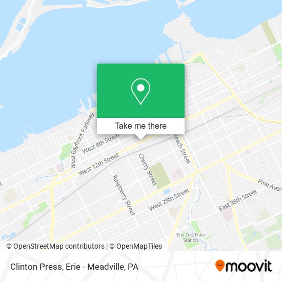Clinton Press map