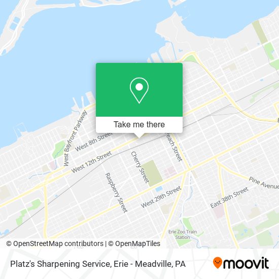 Platz's Sharpening Service map